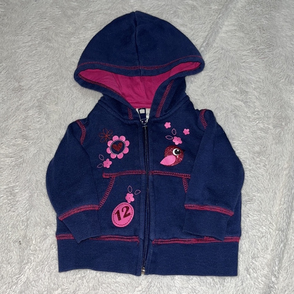 Nevada purple zip up hooded hoodie/ sweater